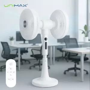 유니맥스 듀얼헤드 선풍기 12인치 저소음 BLDC UMDF-8812