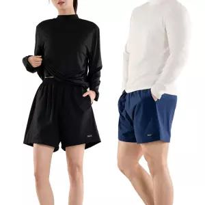 [1개+1개] 퓨어쇼츠 스윔 반바지 메쉬 여름 밴딩 숏팬츠 썸머룩 시원한 데일리 팬츠