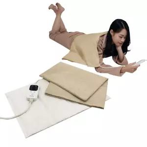 (대형 베이지) 한일전기 타이머 조절 찜질기/온열/손찜질기/허리/찜질/어깨/온열기/손목/온찜질/복부/전기
