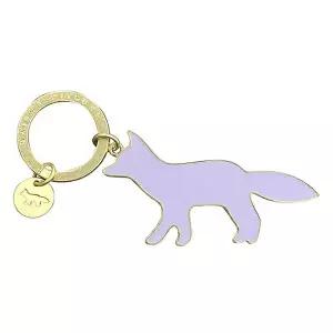 [메종키츠네][명품] 메종 키츠네 25SS 프로파일 폭스 키링 키홀더 라벤더 필즈