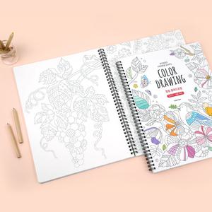 신상 핑크풋 힐링 컬러드로잉 쉬운버전 컬러링 북 스프링 색칠공부 어른 성인 도안 선물