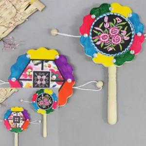 일월천상회 전통자수 미니소고 5인용 만들기키트 유치원미술교구 어린이집미술용품 만들기수업재료