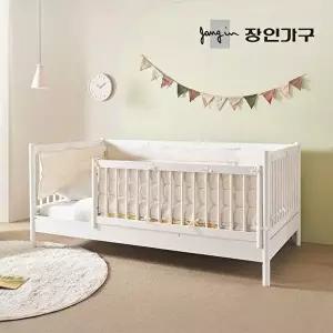 [장인가구]뉴피터 SE0 어린이 원목 저상형 데이베드 가드형 침대 SS+리오셀미니포켓+범퍼포함
