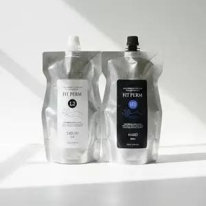 핏펌 세트 H+에멀전 500ml 건강 일반모 매직스트레이트 볼륨매직 웨이브 파마약 펌제