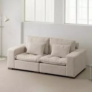 트리플 웨스턴 구스 패브릭 3인용 소파 (쿠션증정)