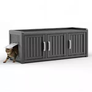 지오리빙 CH247B 고양이집 강아지집 개집 야외 마당 애완견 하우스 사계절 숨숨집 화장실