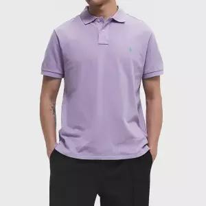 [폴로랄프로렌]랄프로렌 남성 반팔 카라티 클래식핏 퍼플(204)