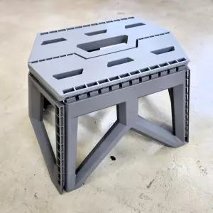 (카키) 접이식 의자/발판용/낮은/플라스틱/접의식/피크닉용/폴딩/어린이용/성인용/접는/화장실/발디딤대