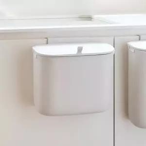 [한샘] 플랫 사각 음식물쓰레기통 7L 걸이 휴지통 주방