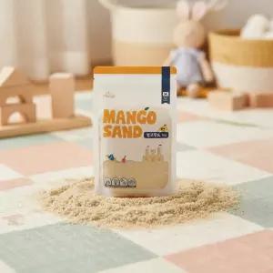 망고샌드 1kg 모래놀이 샌드 클레이 대용량 손에안묻는 소프트 색깔 모래 점토 촉감놀이