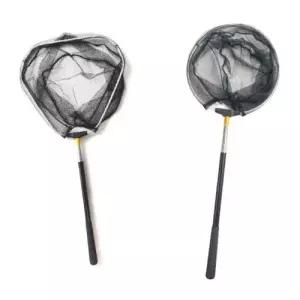 원형 삼각 5단 접이식 스테인레스 그물망 바다 민물 뜰채 2개