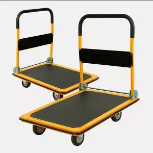 무소음 스틸 폴딩 대차 구르마 접이식 카트 핸드트럭