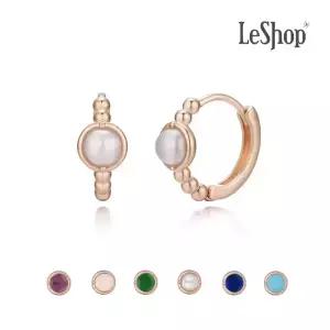 [르샵주얼리] 14K 글로리아 탄생석 귀걸이(GoldPlated)_LJ5288BRE