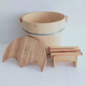 소나무족욕기 나무족욕 족탕기 발 족욕 나무 대야 피로 찜질 휴대용 발마사지 통