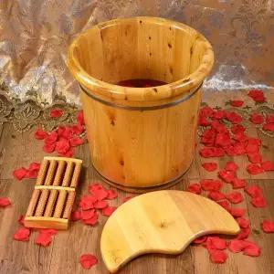 향백나무통 목욕통 발 욕조 스파 이동식 간이욕조 간이 나무족욕