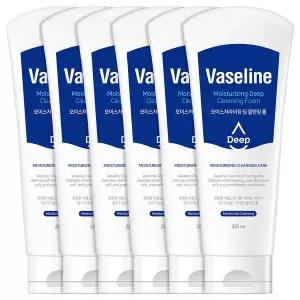[C2Y]바세린 모이스처라이징 딥 클렌징 폼 220ml 대용량 6개