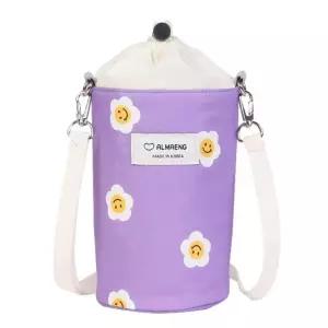 AMBP33 퍼플/물병/보온/가방/주머니/유치원/텀블러/백/캠핑/물통/유아/초등/어린이/어린이집/파우치/스트랩