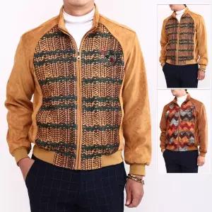 봄가을 간절기 GH 고급 안감 니트패턴 스웨이드 집업 자켓 골프웨어 GHK5803