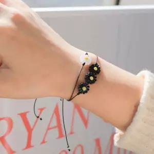 매듭 팔찌 만들기 비즈 줄 꽃 팔찌 diy kit 데이지