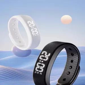 진동손목시계 진동알람밴드 팔찌 무음 횡스크롤 스마트 디자인 걸음수