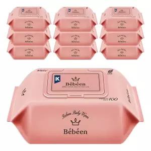 Bebeen 시그니처 유아물티슈 캡형