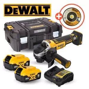 디월트 충전 그라인더 9000RPM 1550W DCG4051P2 125mm 5.0Ah 배터리 2개 세트