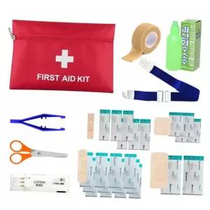 응급 구급함 일회용 가정용 휴대용 응급 키트 밴드 반창고 지혈대 세트 나일론 파우치 재난 붕대