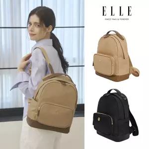 엘르 여성 직장인 나일론 백팩 어반글로우