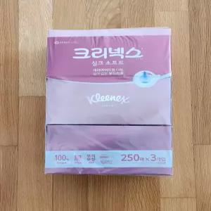 크리넥스 실크 소프트 티슈 250매 3개입 6팩