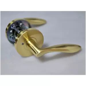 방문손잡이 버튼형 P7002 골드SB