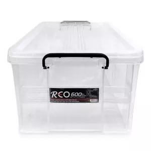 신한리빙 레오박스 600호 60L 수납 정리함 플라스틱 투명 리빙박스 네오박스