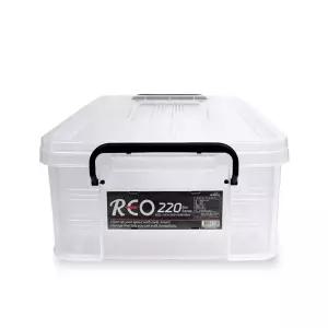 신한리빙 레오박스 220호 22L 수납 정리함 플라스틱 투명 리빙박스 네오박스