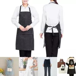 심플한 검정 줄무늬 주방 앞치마/허리/바리스타/업소용/식당/카페/작업용/미술/작업/위생/쉐프/미술용/요리
