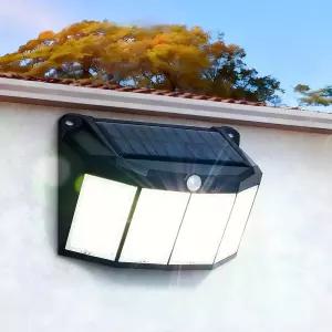 태양광 센서등 태양열 정원등 조명 야외 LED 계단 전등 벽등 전구 마당 576구 일체형