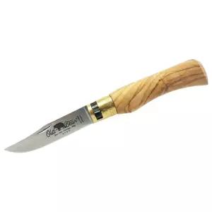 올드베어 캠핑 나이프 올리브나무 8M 잭나이프 취사용 캠핑칼 폴딩 접이식칼