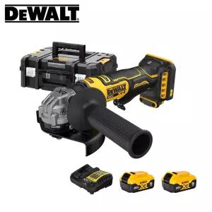 디월트 20V 충전그라인더 DCG404P2 5인치 5.0Ah 배터리2개세트 슈퍼슬림 패들스위치 브러쉬리스