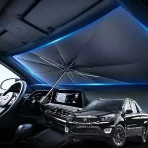 코란도 스포츠 우산형 햇빛 가리개 차량용 앞유리 커버 그늘막 운전석 자동차썬 바이저