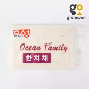 횟감용 한치채 한치몸채 400g 한치회 하비코 물회용 물오징어 손질오징어 냉동