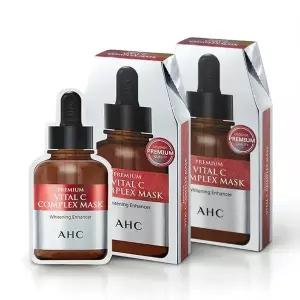 AHC 프리미엄 바이탈C 콤플렉스 마스크팩 27g 10매 /미백앰플/비타민C 순면마스크