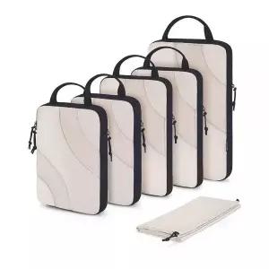 BAGSMART 압축 패킹 큐브, 6세트/4세트/2세트 여행용 패킹 큐브, 휴대용 여행 가방용, 압축 여행 가방 오거