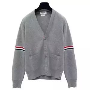 [THOM BROWNE] 톰브라운 남성 코튼 니트 가디건 MKC310AY3007-055