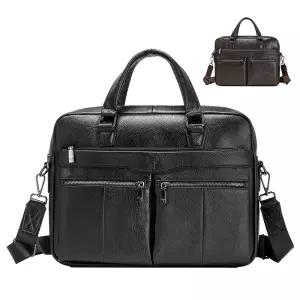 7619 블루마운트 캐주얼 소가죽 남성 서류가방