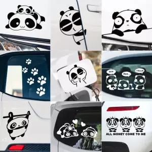 자동차 차량 스티커 판다 모음 스크레치 흠집 가리개 데칼 귀여운 캐릭터 팬더
