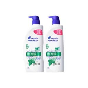 헤드앤숄더 두피토탈솔루션 쿨멘솔 샴푸 850ml x2개
