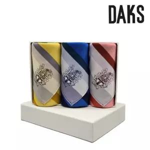 [백화점 정품] 닥스 3매 나염 손수건 세트 DKO1408