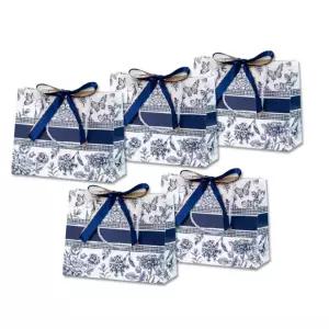 포장백 잇템 인기 5개 종이가방 세트 포장가방 플라워 쇼핑백 패턴