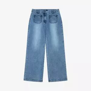 [SI](의정부점)비조 세미 와이드 데님 팬츠 (SSKPPKB22200)(SSKPP22200)