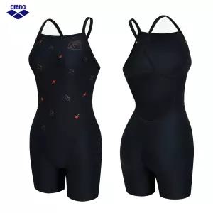 아레나 여자수영복 엔젤윙 3부 반신 싱글크로스 스트랩백 A6SL1LH02_BLK