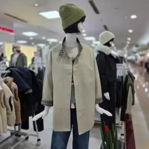 더스토아 DP01 체크 소매 H 트렌치 코트  T26nta122c003