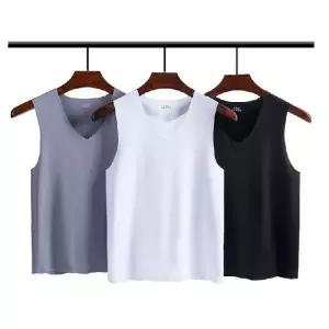 브이넥 심리스 무봉제 남자런닝 남자기본나시 와이셔츠속옷